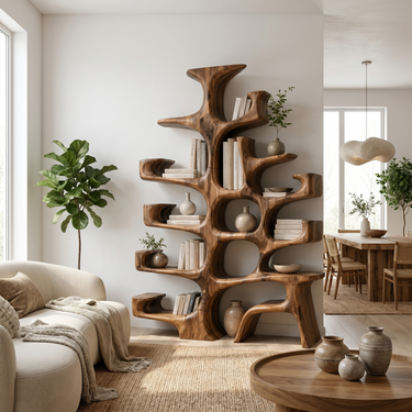 Contemporary Bookshelf For Entryway Living Room