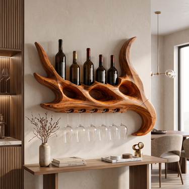 Contemporary Wine Glass Holder For Dining Room