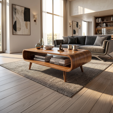 Modern Shelf Coffee Table For Open Living Room