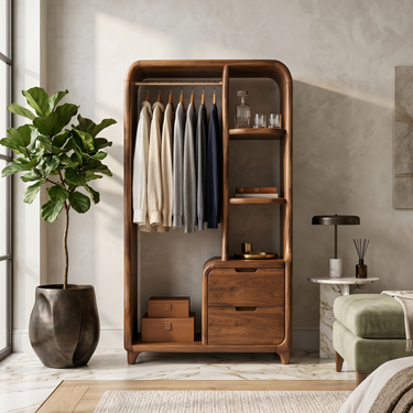 Mid Century Artistic Storage Cabinet For Bedroom Interior Lounge