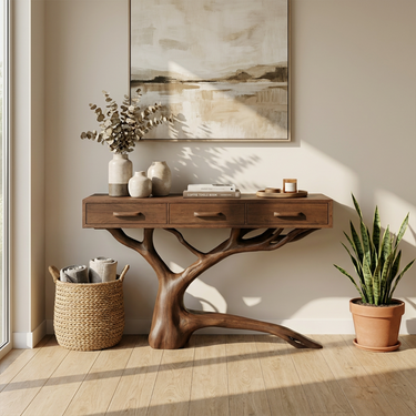 Rustic Console Table For Dining Room