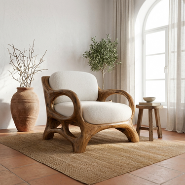 Mediterranean Lounge Chair For Bedroom