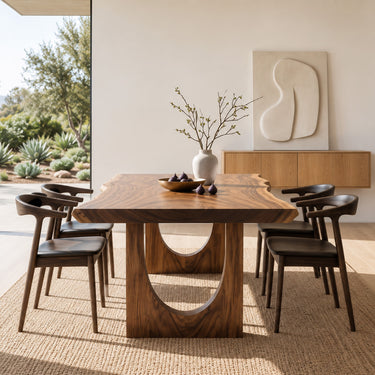 Artistic Live Edge Dining Table For Kitchen Dining Area