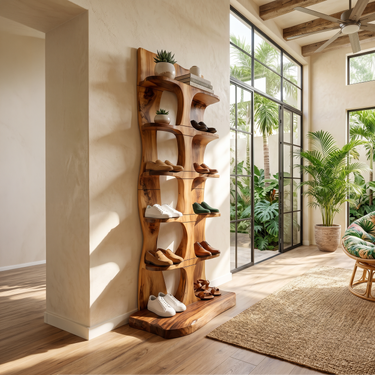 Minimalist Vertical Shoe Rack For Entryway Storage Corner Display