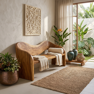 Contemporary Accent Bench Modern Residence