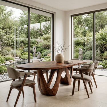 Artistic W-shape Leg Dining Table For Contemporary Dining Room