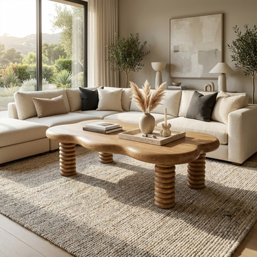 Rustic Modern Coffee Table Living Room