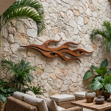 Contemporary Relief Wall Sculpture For Creative Studio Interior