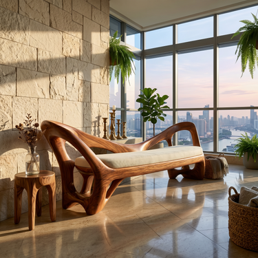 Modern Accent Bench Reading Nook