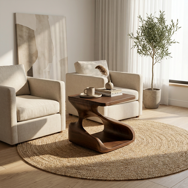 Rustic Accent Side Table For Reading Room