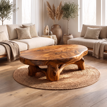 Contemporary Organic Coffee Table For Living Room