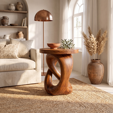 Contemporary Wood Side Table For Bedroom