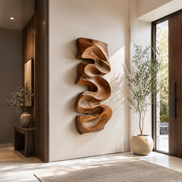 Modern Organic Wall Art Panel Decor For Living Room