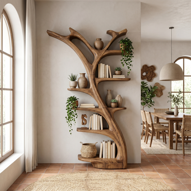 Modern Tree Bookshelf For Living Room