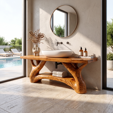 Organic Designer Bathroom Vanity For Bathroom