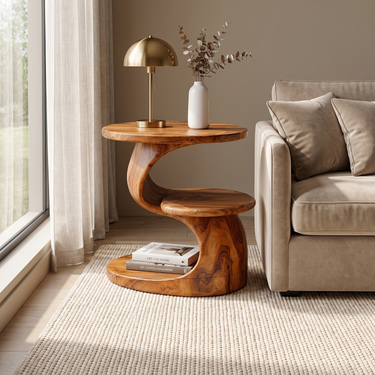Minimalist End Table For Apartment Living Room
