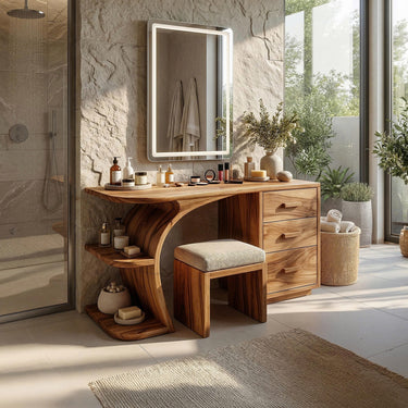 Elegant Makeup Vanity Table Personal Beauty Area Dressing Space