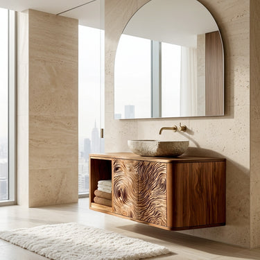 Contemporary Floating Bathroom Vanity For Spa Bathroom
