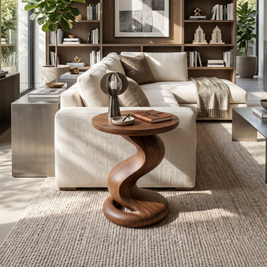 Minimalist Flow Side Table Elegant Living Room