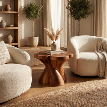 Rustic Modern Side Table For Apartment