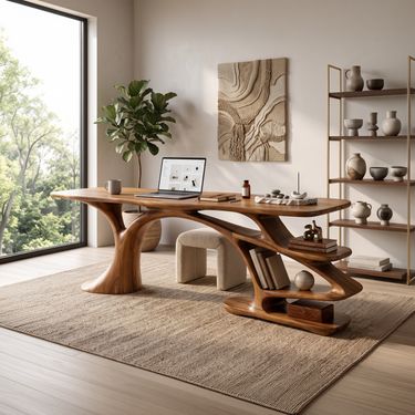 Contemporary Branch Base Writing Desk Home Office