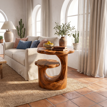 Organic Nesting Side Table For Lounge Area