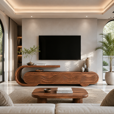 Modern Wooden TV Stand For Luxury Home Decor