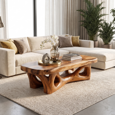 Nature Inspired Coffee Table For Luxury Lounge