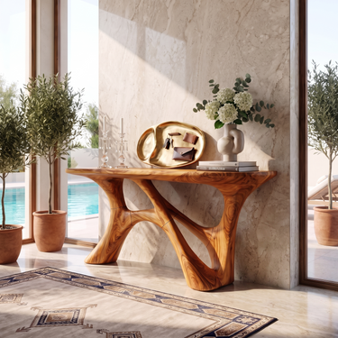 Artistic Narrow Console Table For Entryway Hallway