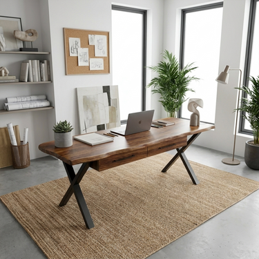 Mid Century Study Table For Reading Room