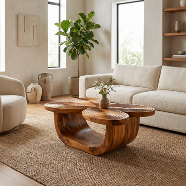 Sculptural Coffee Table For Living Room Lounge