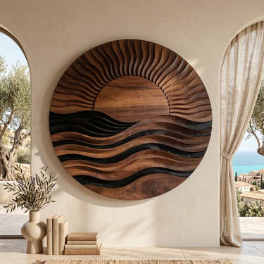 Contemporary Mountain Landscape Wall Art For Living Room