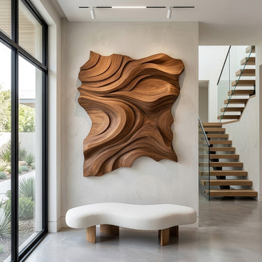 Modern Abstract Wall Sculpture For Living Room Decor