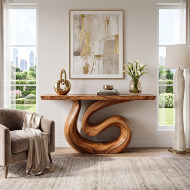 Artistic Modern Console Table For Living Room