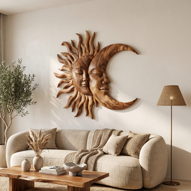 Rustic Celestial Wall Art For Bedroom