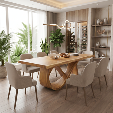 Luxury Dinner Table For Bright Dining Room