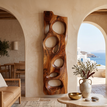 Contemporary Sculptural Wall Shelf For Entryway