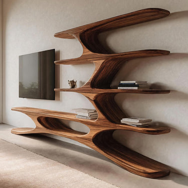 Organic TV Cabinet Branches Design For Contemporary Home Decor
