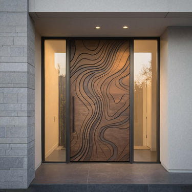 Contemporary Front Door Panel For Porch Decor