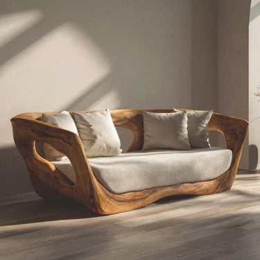 Modern Sculpted Sofa For Living Room Decor