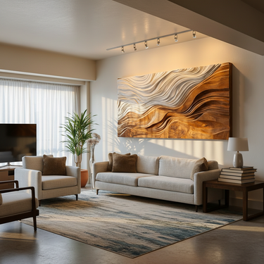Organic Sculptural Natural Wood Wall Art For Home Decor