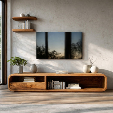 Modern Organic TV Console For Living Room