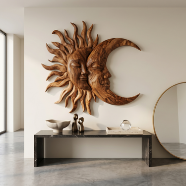 Rustic Celestial Wall Art For Bedroom