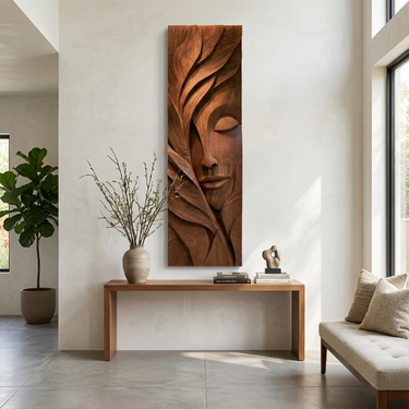 Modern Sculptural Wall Art For Entryway