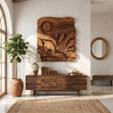 Contemporary Botanical Wall Art For Living Room
