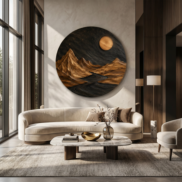 Modern Nightscape Wall Art For Living Room