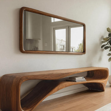 Luxury Curved Chair Long For Entryway