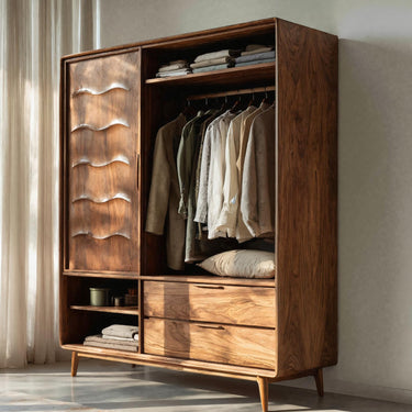 Modern Wardrobe With Drawers For Bedroom