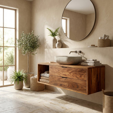Contemporary Wooden Bathroom Vanity For Bathroom