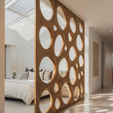 Organic Sculptural Room Divider Circle Partition For Living Room